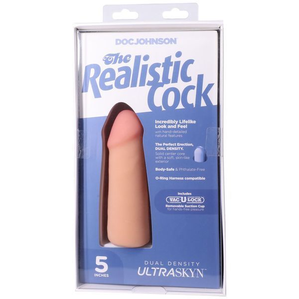 Фалоімітатор Doc Johnson The Realistic Cock ULTRASKYN - 5 Inch Vanilla SX4479 фото
