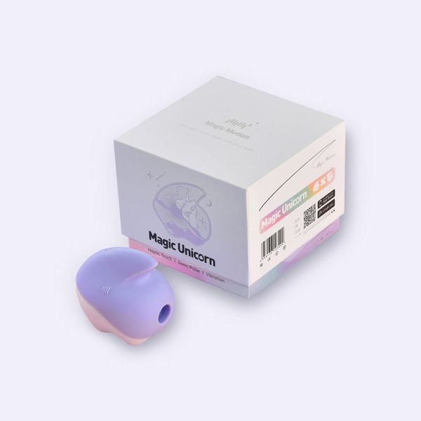 Вакуумний кліторальний смарт-стимулятор Magic Motion Unicorn Purple з вібрацією SO9602 фото