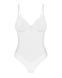 Боді Obsessive Alissium Teddy White, M/L, ліф з м&rsquo;якою чашкою, високі вирізи для ніг SX0595 фото 5
