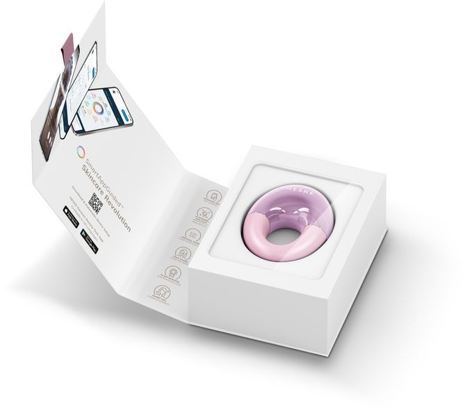 Масажер для очей GESKE Cool&Warm Eye Massager 7в1 pink HB0313 фото