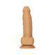 Фалоімітатор ADDICTION Dual Density Silicone Dildo Caramel 8&Prime;, присоска, діаметр 4,3 см, віброкуля SO8243 фото 1