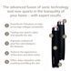 Ручка-масажер для обличчя з рожевим кварцом GESKE SmartAppGuided Sonic Rose Quartz LED Depuffing Pen 8in1 black HB0649 фото 7