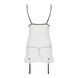 Сорочка прозора з пажами Passion ORIHIME CHEMISE XXL/XXXL, white, трусики, стрепи EL16406 фото 4