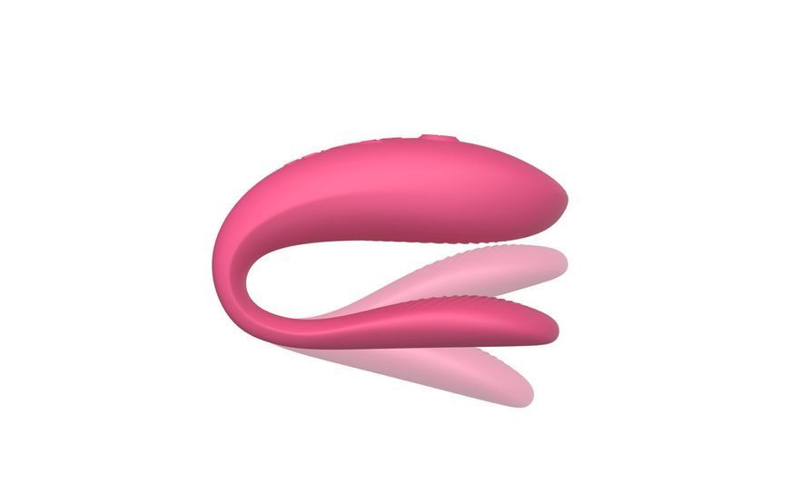 Смарт-вібратор для пар We-Vibe Sync Lite Pink, 10 віброрежимів, можна поєднувати з проникним сексом SO8766 фото