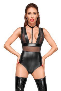 Боді з мокрим ефектом Noir Handmade F183 Powerwetlook body, S SX0053 фото