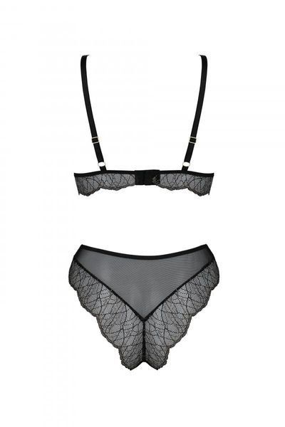 Комплект Passion AMBERLY SET black, S/M, бралет і трусики бразиліана SX0465 фото