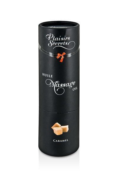 Масажна олія Plaisirs Secrets Caramel (59 мл) з афродизіаками, їстівна, подарункове паковання SO1837 фото