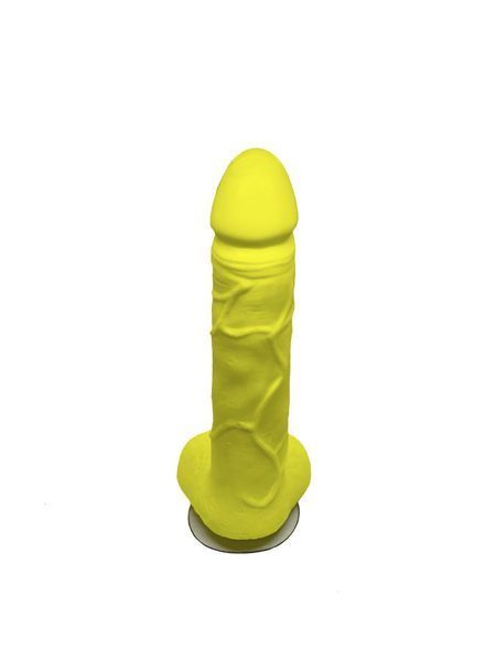 Крафтове мило-член із присоскою Чистий Кайф Yellow size L, натуральне SO2644 фото