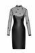 Сукня Noir Handmade F310 Sublime, L, black, міді, мокрий ефект, верх &mdash; сітка, довгий рукав SX0299 фото 4