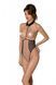 Еротичне боді Passion TRISHA BODY, XXL/XXXL, beige, з відкритими чашками SO9740 фото 1