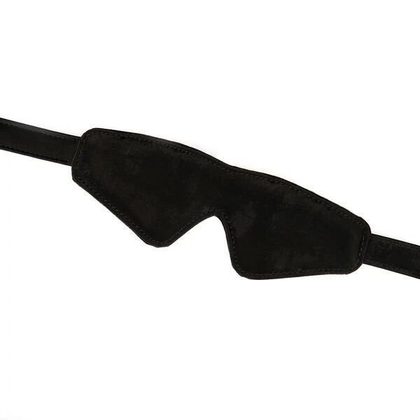 Маска на очі Liebe Seele Boudoir Amor Blindfold Black, щільне прилягання, оксамитовий фініш SX1666 фото