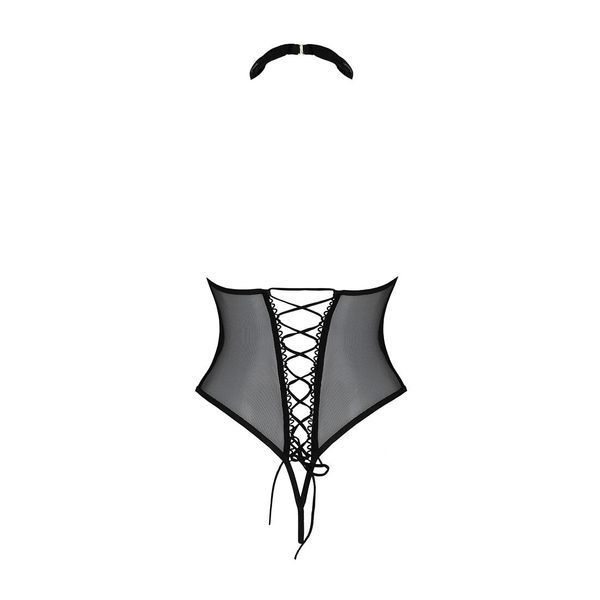 Боді Passion DOMINICA BODY S/M, black SO8428 фото