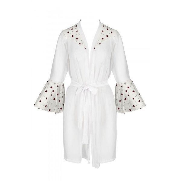 Повітряний пеньюар Passion LOVELIA PEIGNOIR XXL/XXXL, white SO4776 фото