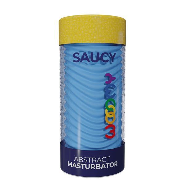 Мастурбатор Wooomy Saucy Abstract Masturbator, наскрізний, двосторонній SX1704 фото
