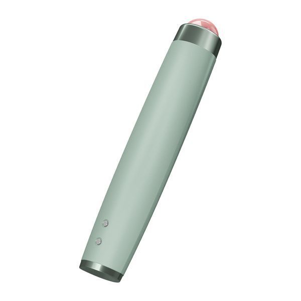 Ручка-масажер для обличчя з рожевим кварцом GESKE SmartAppGuided Sonic Rose Quartz LED Depuffing Pen 8in1 green HB0650 фото