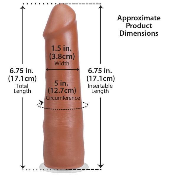 Фалоімітатор Doc Johnson The Realistic Cock ULTRASKYN - 7 Inch Caramel SX4480 фото