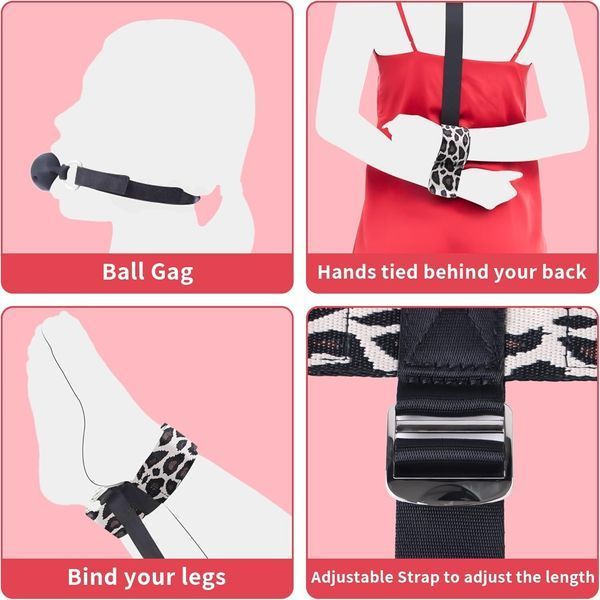 БДСМ-набір LOCKINK YEAHWOW Armbinder Restraint Set Black SX2843 фото