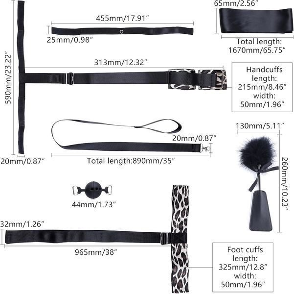 БДСМ-набір LOCKINK YEAHWOW Armbinder Restraint Set Black SX2843 фото
