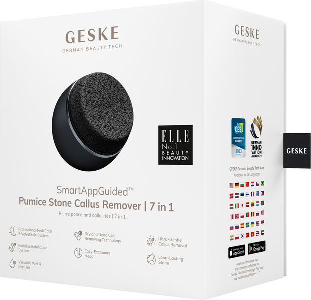 Набор для ухода за стопами GESKE Pumice Stone Callus Remover 7в1 black HB0599 фото