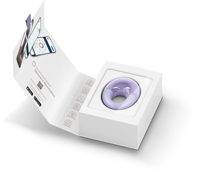 Масажер для очей GESKE Cool&Warm Eye Massager 7в1 purple HB0314 фото