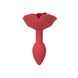 Силіконова анальна пробка Lux Active с розой - Red Rose Silicone Anal Plug SX3924 фото 2