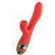 Вібратор-кролик з пульсацією та флогером LOCKINK SEVANDA Whip Vibrating Massage Wand, червоно-зелений SX0903 фото 3