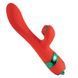 Вібратор-кролик з пульсацією та флогером LOCKINK SEVANDA Whip Vibrating Massage Wand, червоно-зелений SX0903 фото 6