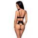 Розпродаж!!! Комплект з екошкіри Passion Tamaris Set black XXL/XXXL, бюстгальтер та трусики SO5798 фото 2