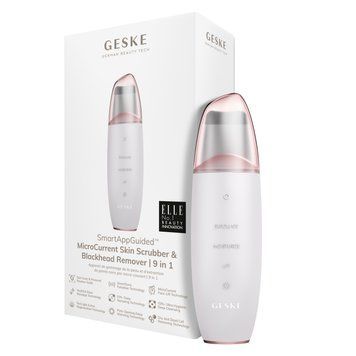 Мікрострумовий скрабер для шкіри та усунення чорних точок GESKE MicroCurrent Skin Scrubber&Blackhead Remover 9в1 starlight HB0143 фото