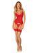 Комплект корсет та стрінги Obsessive Ingridia corset & thong XL/2XL, червоний SO9030 фото 6
