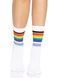 Шкарпетки жіночі в смужку Leg Avenue Pride crew socks Rainbow, 37&ndash;43 розмір SO8584 фото 1
