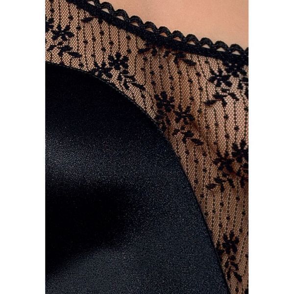 Розпродаж!!! Боді-монокіні з глибоким декольте PETRA BODY black XXL/XXXL &mdash; Passion Exclusive PS23102 фото