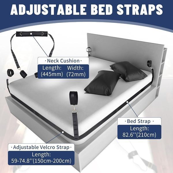 БДСМ-набір LOCKINK YEAHWOW Bed Restraint set SX2844 фото