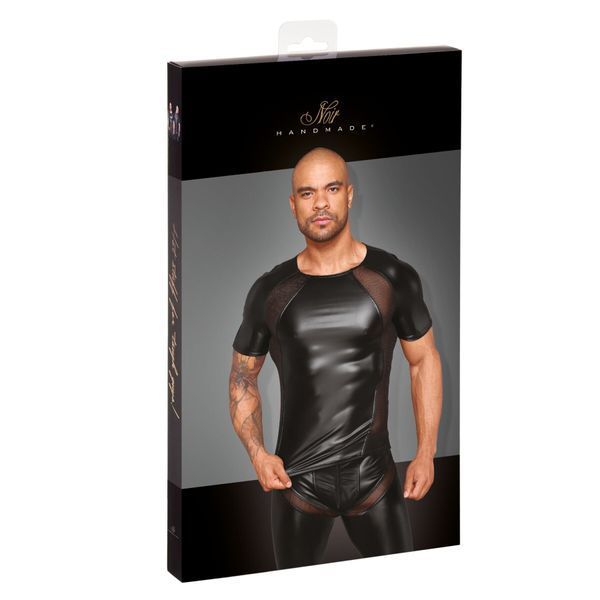 Футболка з мокрим ефектом Noir Handmade H056 Men's T-shirt made of powerwetlook, M SX0086 фото