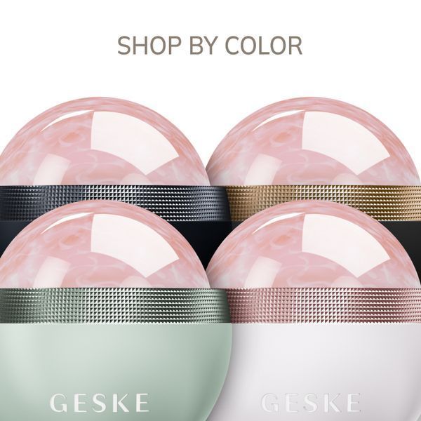 Кульковий масажер з рожевим кварцом GESKE SmartAppGuided Rose Quartz Depuffing Sphere 7in1 gray HB0651 фото