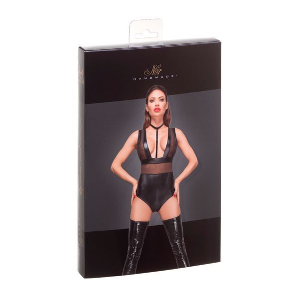 Боді з мокрим ефектом Noir Handmade F183 Powerwetlook body, M SX0054 фото