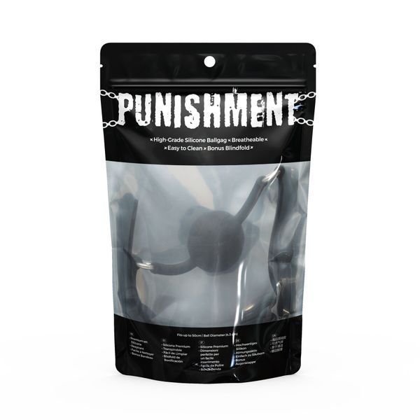 Кляп Punishment - Silicone Ball Gag - Black SX2233 фото