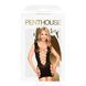 Мінісукня з відкритими стегнами та попкою Penthouse - Flame on the Rock Black XL SO5260 фото 3