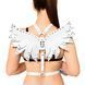 Жіноча портупея Art of Sex - Wings біла L-2XL, екошкіра SX2368 фото 1