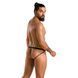 Чоловічі відкриті сліпи Passion 034 OPEN LUKE XXL/XXXL Black, екошкіра SO7575 фото 4