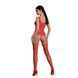 Бодістокінг Passion ECO BS001 One Size red, з доступом, імітація підв&rsquo;язок, флористичний декор SO7066 фото 2