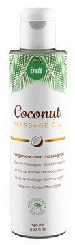 Розпродаж!!! Масажна олія Intt Coconut Vegan 150 мл (термін 01.2026) SO5974-R фото