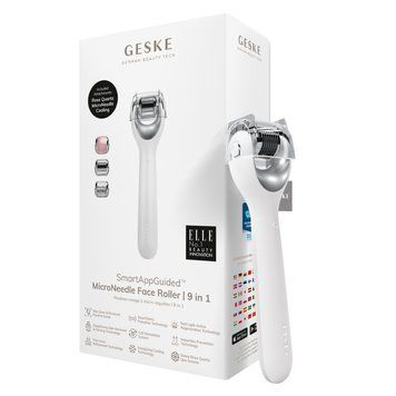 Електронний ролер для обличчя з мікроголками GESKE MicroNeedle Face Roller 9в1 white HB0194 фото