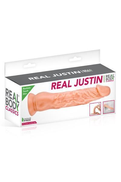 Фалоімітатор Real Body &mdash; Real Justin Flesh, TPE, діаметр 4,2 см SO2218 фото