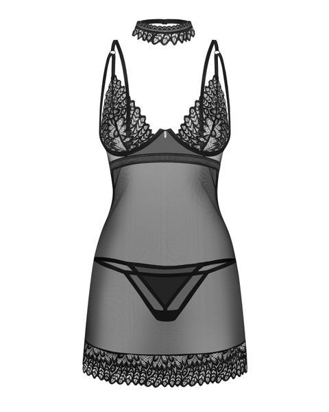 Сорочка Obsessive Donarella chemise & thong XL/2XL SX1142 фото