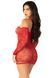Сукня Leg Avenue Seamless Off The Shoulder Mini Dress One Size, Red SX1736 фото 4