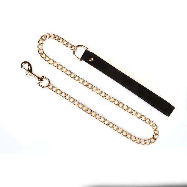 Нашийник з повідцем Liebe Seele Boudoir Amor Collar with Leash Black, три кільця SX1668 фото