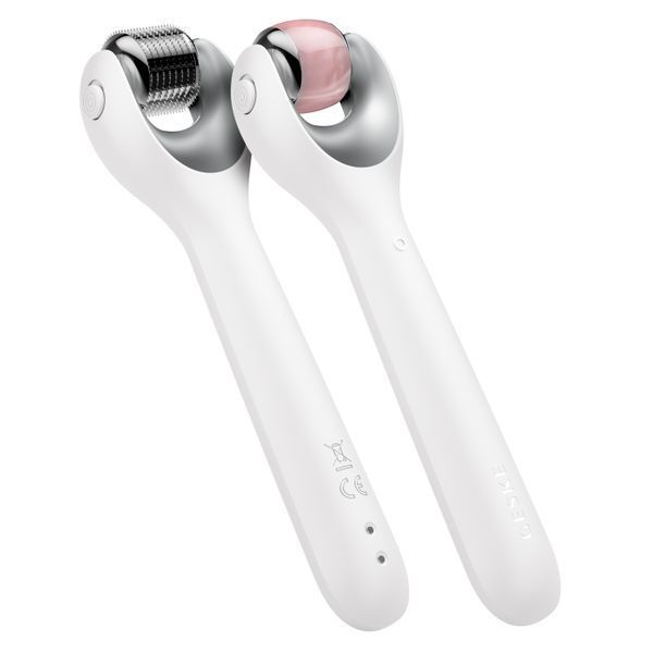 Електронний ролер для обличчя з мікроголками GESKE MicroNeedle Face Roller 9в1 white HB0194 фото