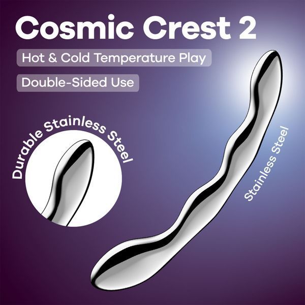 Металевий дилдо Satisfyer Cosmic Crest 2 SX3252 фото