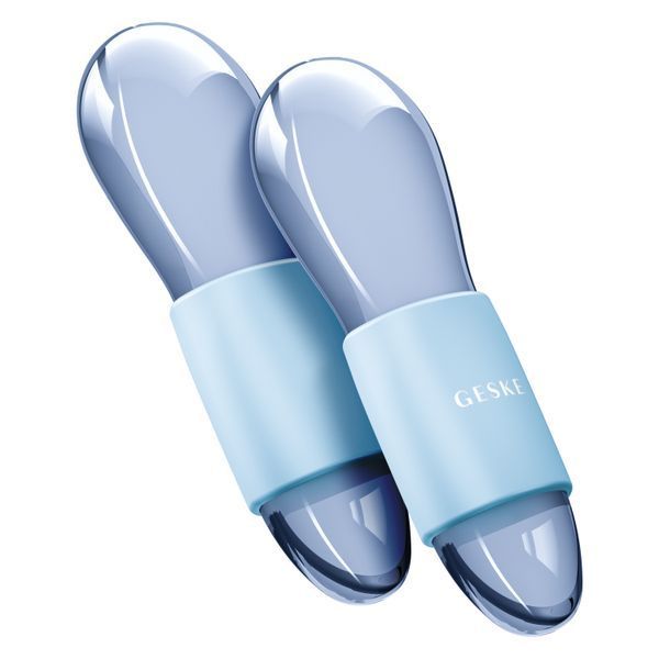 Подвійний масажер для очей GESKE Cool&Warm Duo Eye Massager 7в1 aquamarine HB0318 фото